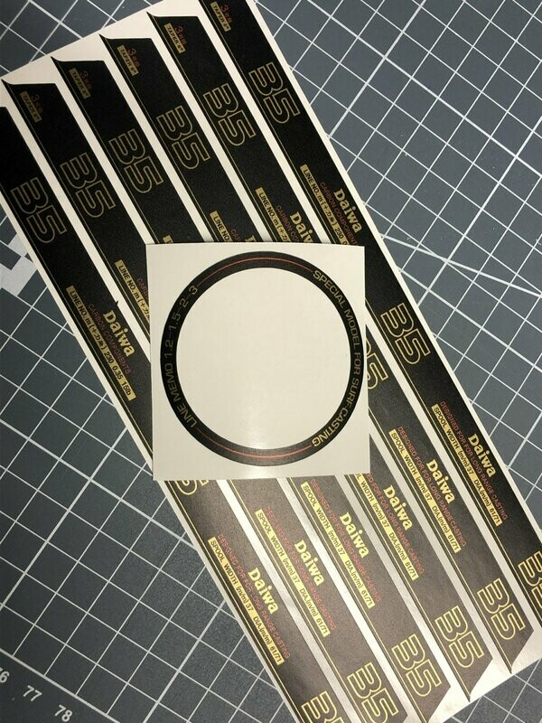 Weston Developments T5000 T 35 Copy Replacement Spool Wraps and Circle Top.