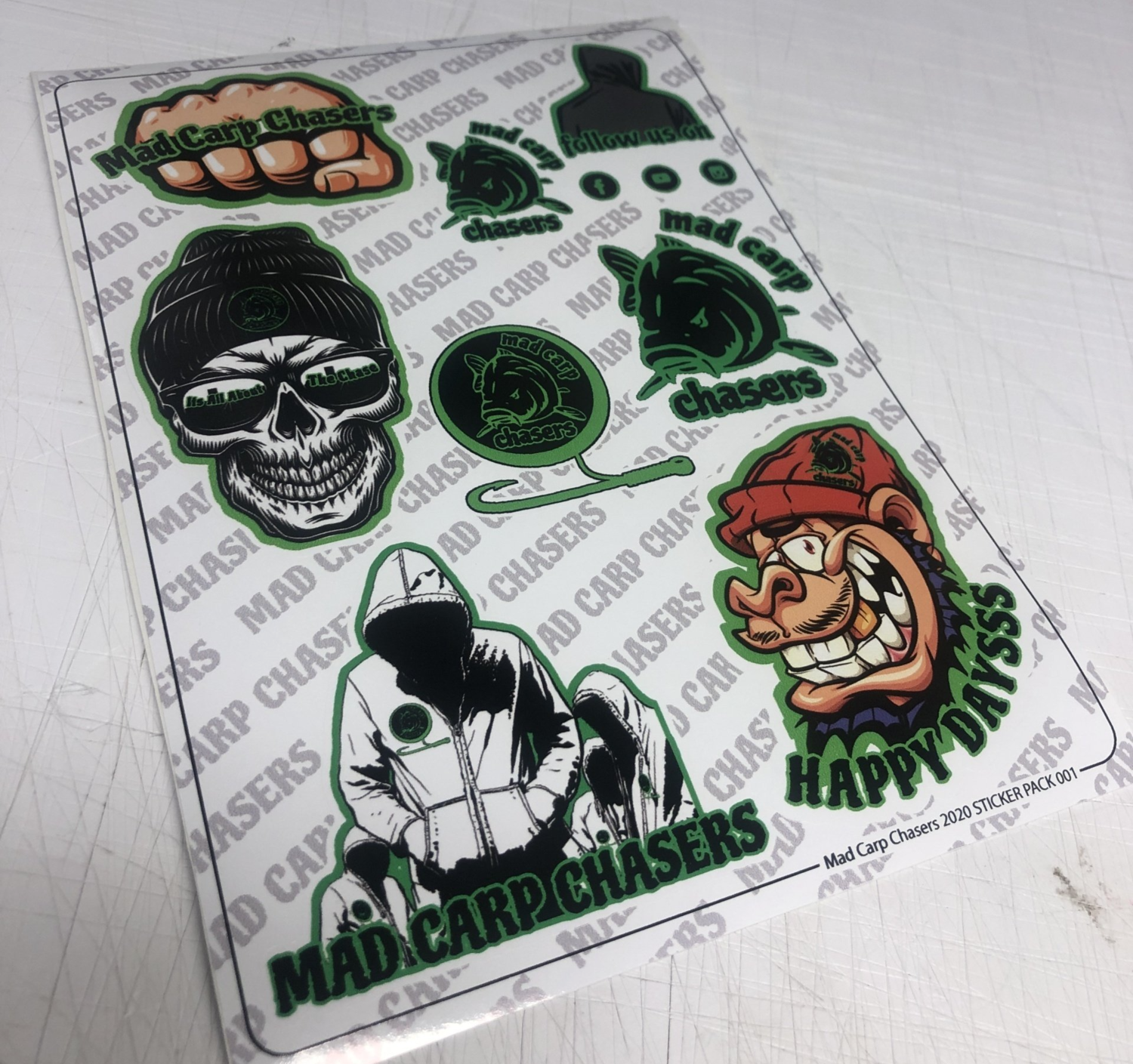 Mad Carp Chasers Sticker Pack 001