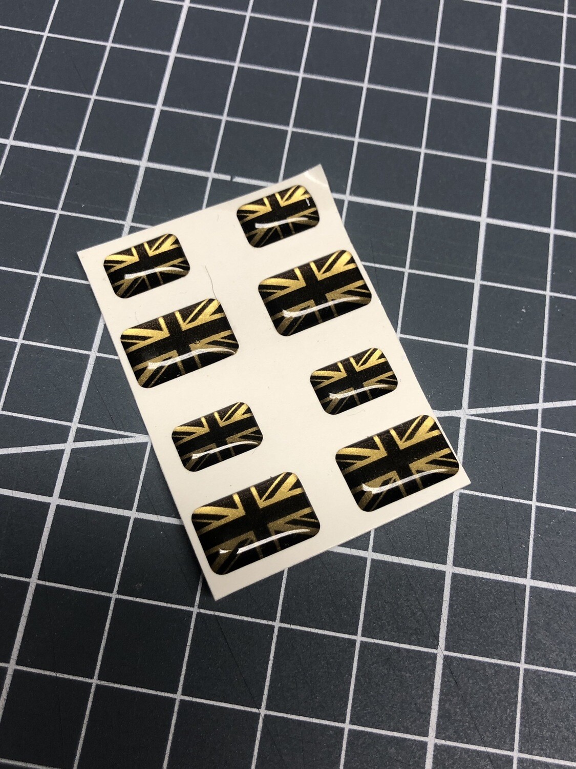 Gold Metallic Union Flags