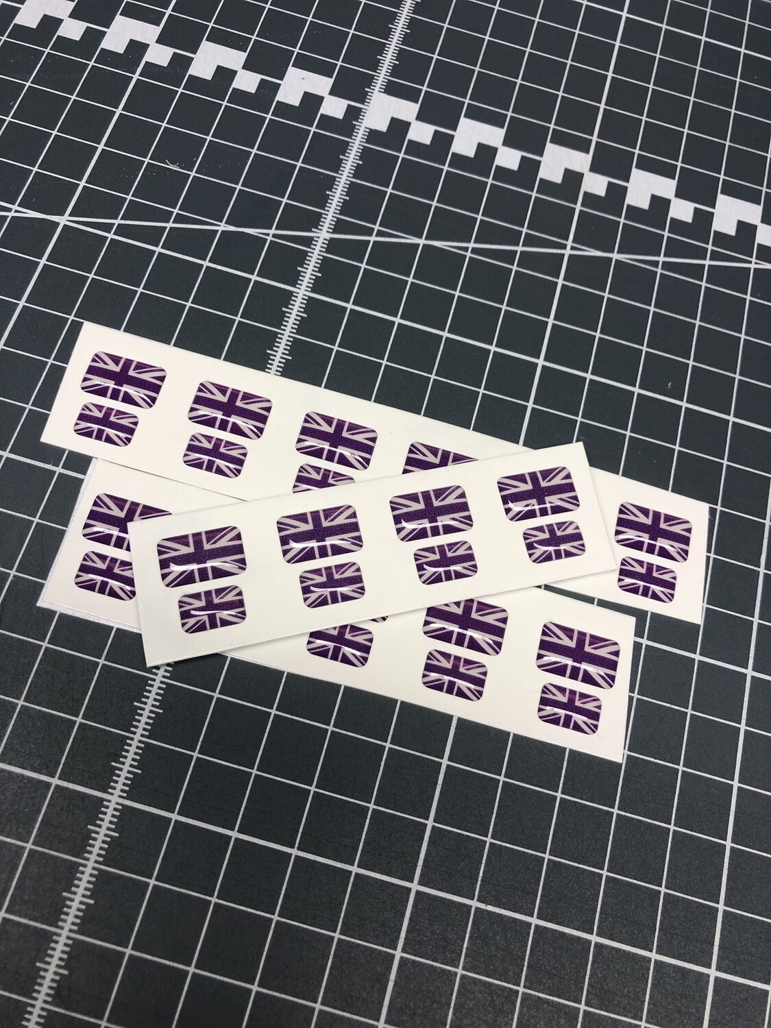 Purple Glow Union Flags