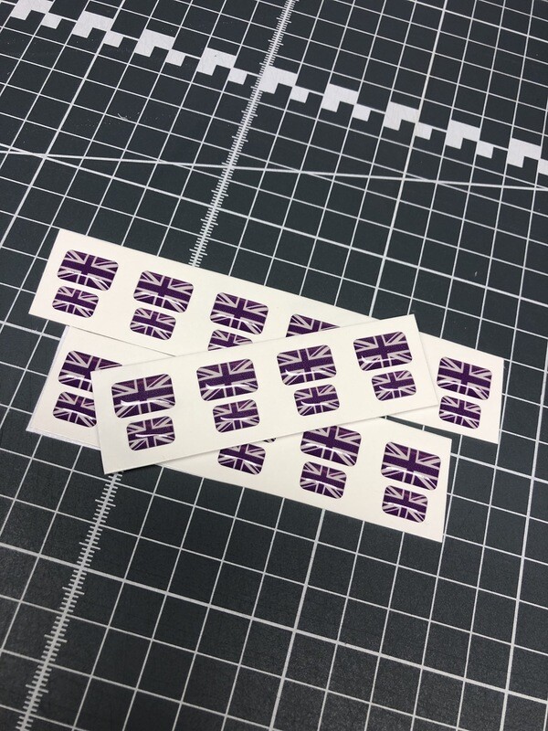 Purple Glow Union Flags