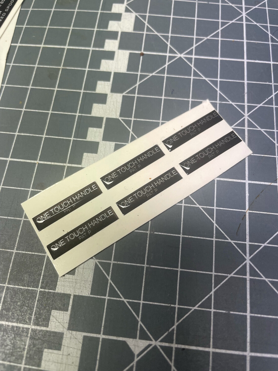 Ss3000 One Touch Silver Black Resin Decals