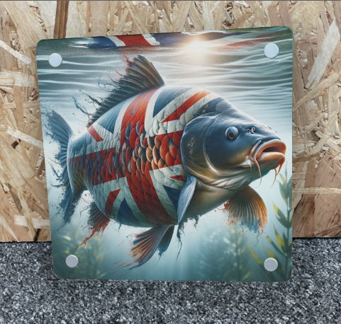 Patriotic Carp print on Acrylic 001