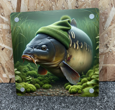 Carp in a beenie print 001