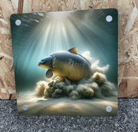 Carp Print Dust Ball Acrylic 001