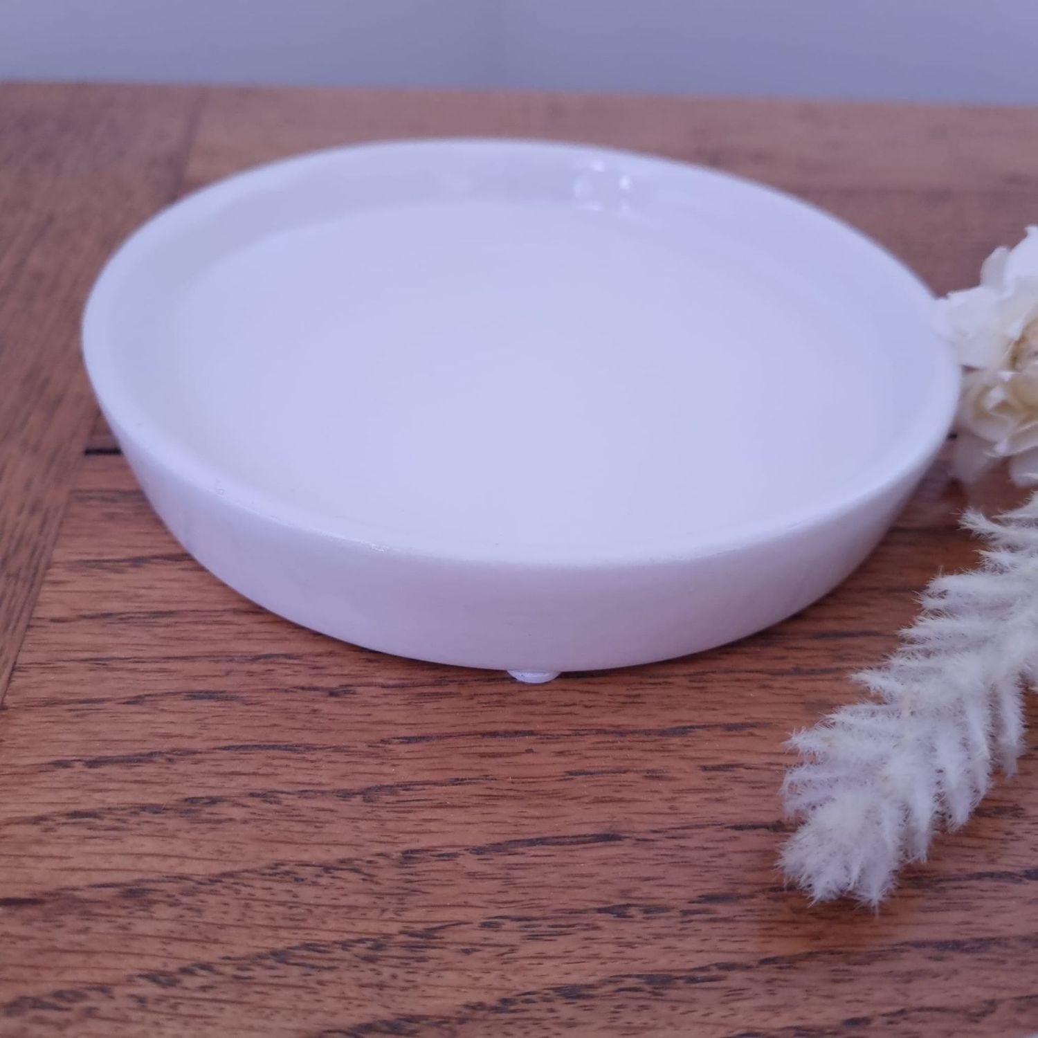 White Ceramic Display Plate