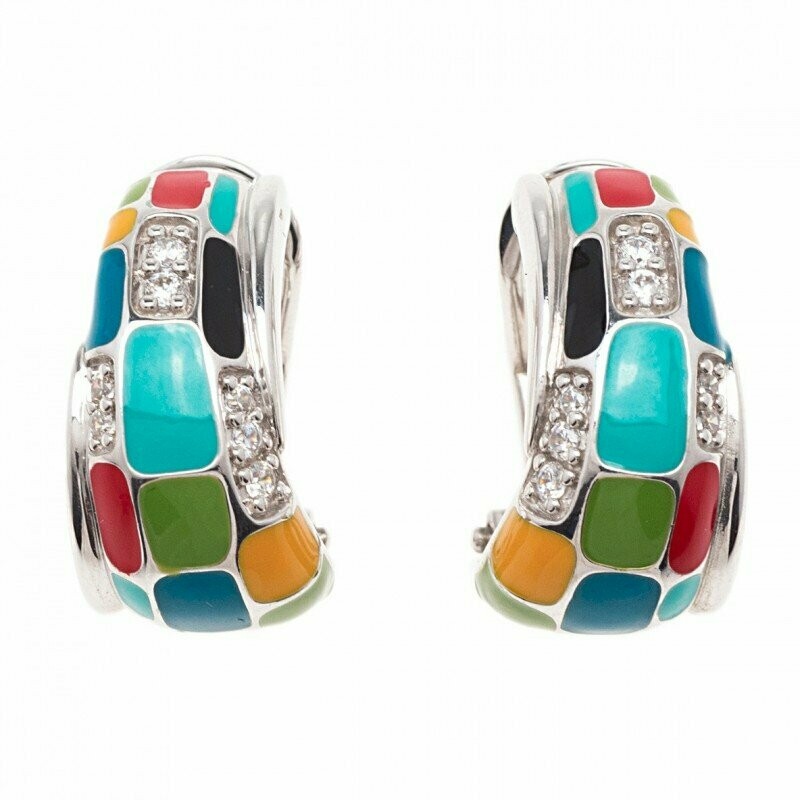 Una Storia - Boucles d'oreilles mosaïque