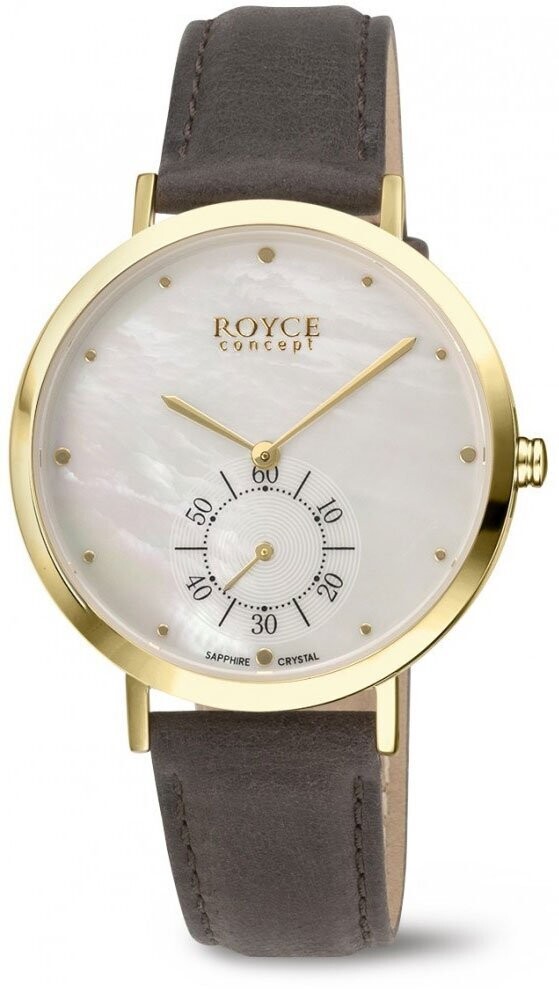 Boccia - montre titane dorée cuir