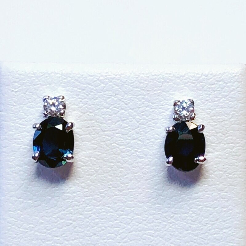 Boucles d'oreilles MC or blanc