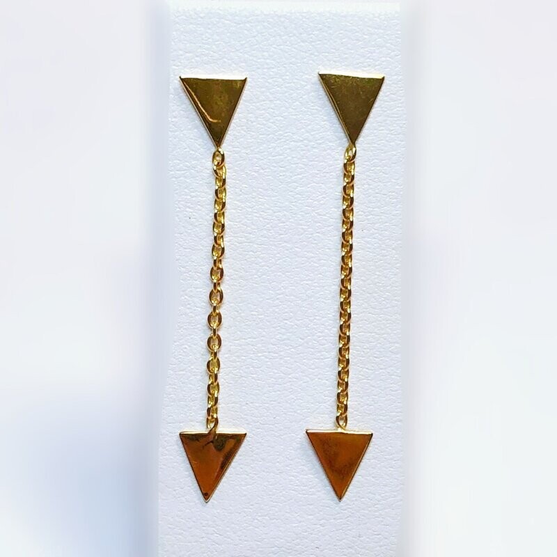 Boucles d'oreilles MC en or jaune
