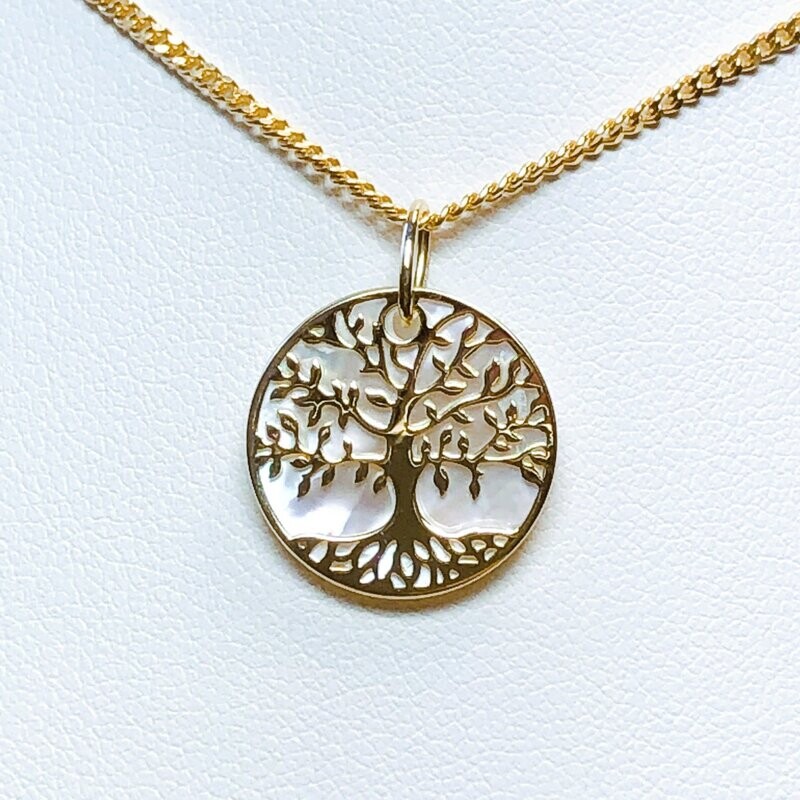 Médaille arbre de vie or jaune