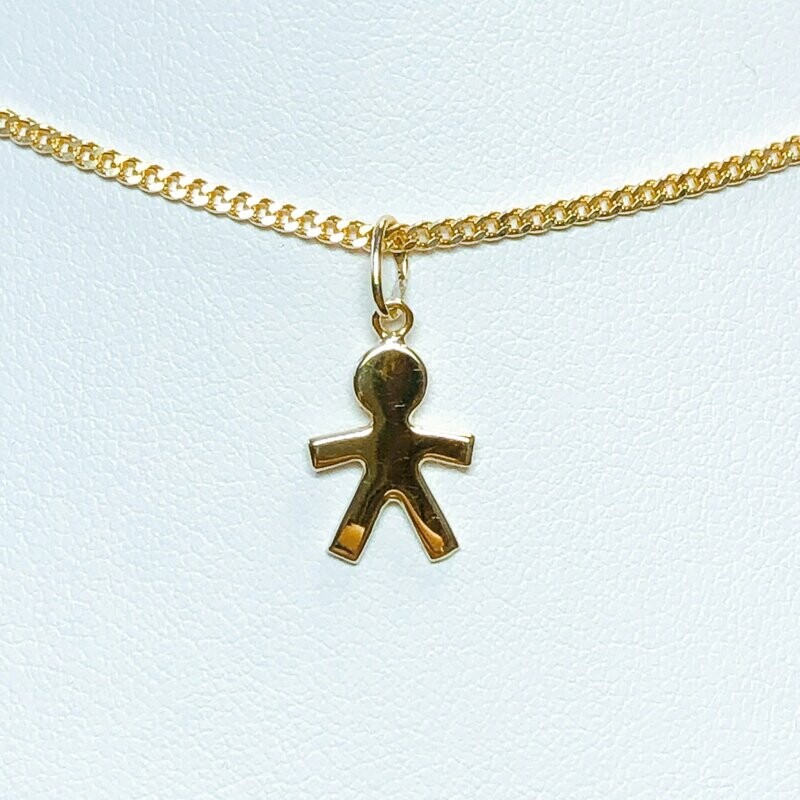 Pendentif petite garçon or jaune
