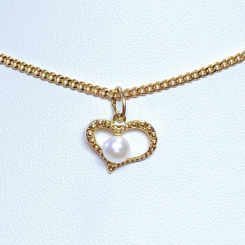 Pendentif coeur or jaune