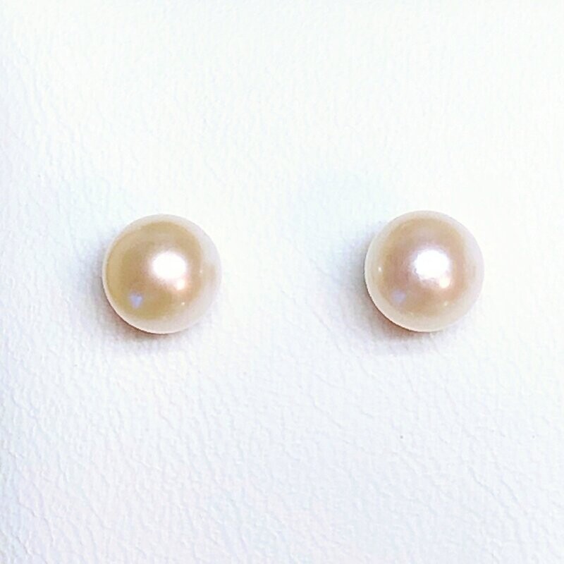 Boucles d'oreilles perles de culture d'eau douce