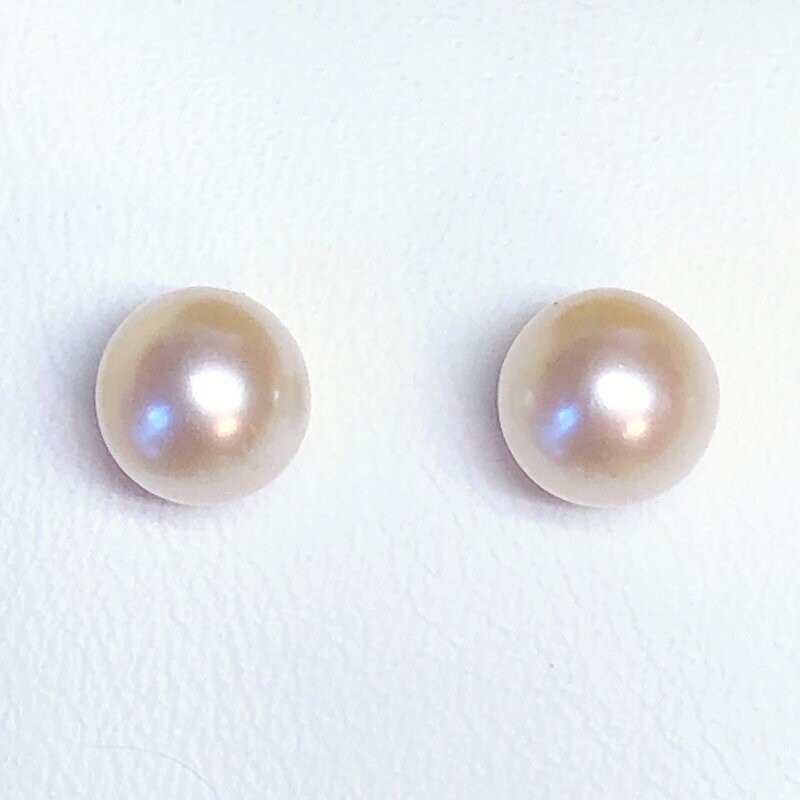 Boucles d'oreilles perles de culture d'eau douce