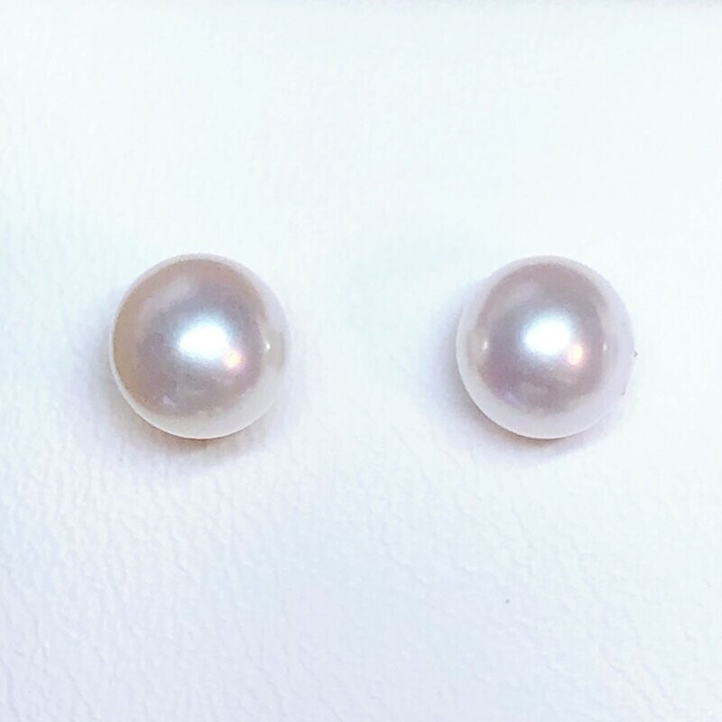 Boucles d'oreilles perles de culture Akoya