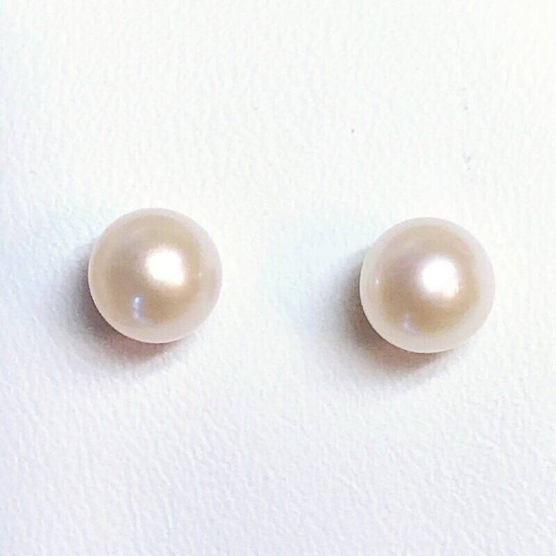 Boucles d'oreilles perles de culture d'eau douce