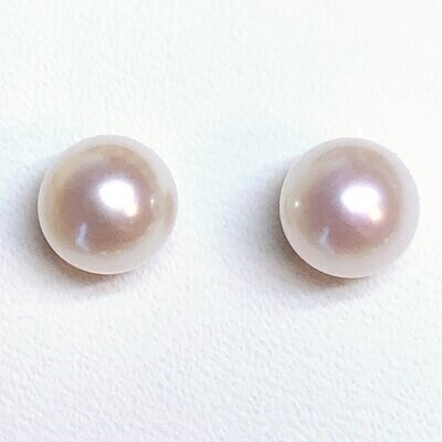 Boucles d'oreilles perles de culture Akoya