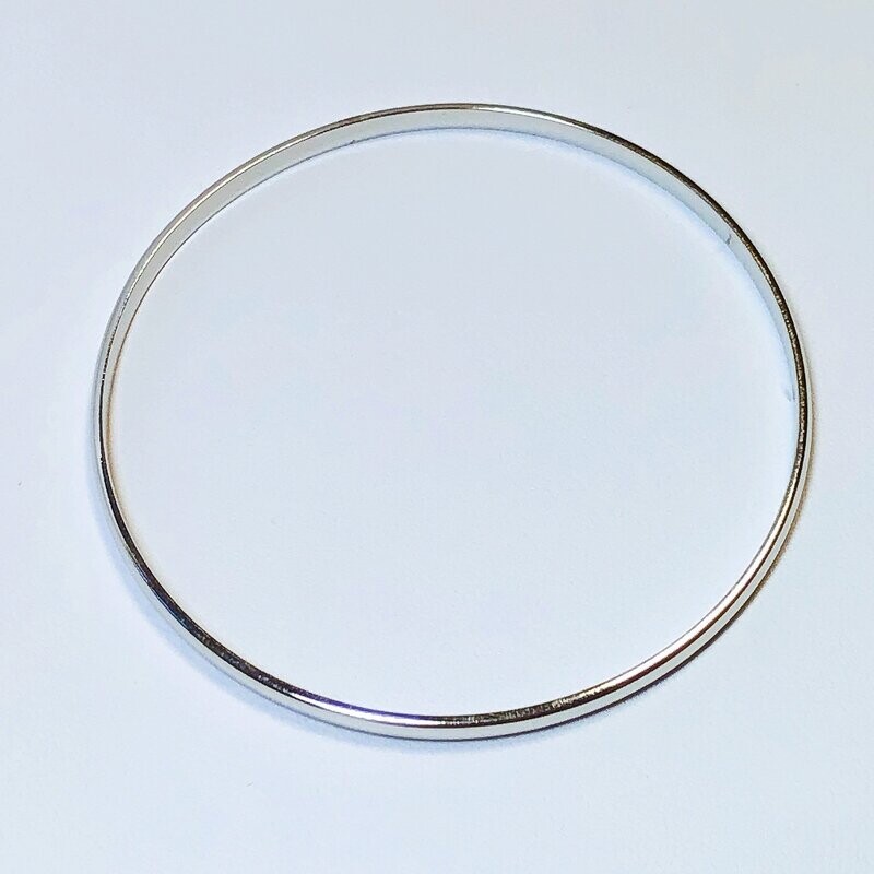 Bracelet or blanc rigide