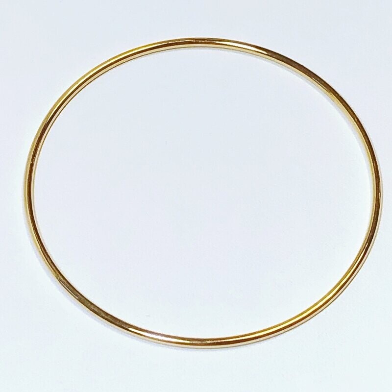 Bracelet or jaune rigide
