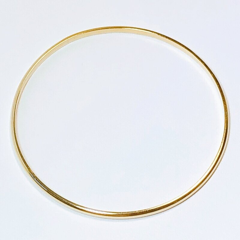Bracelet or jaune rigide
