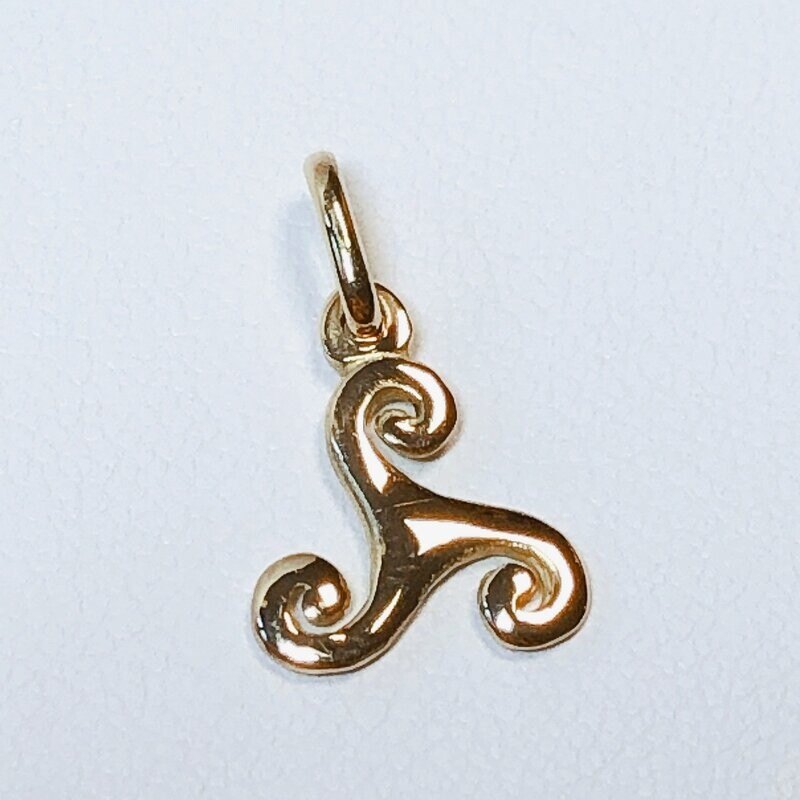 Pendentif triskel or jaune