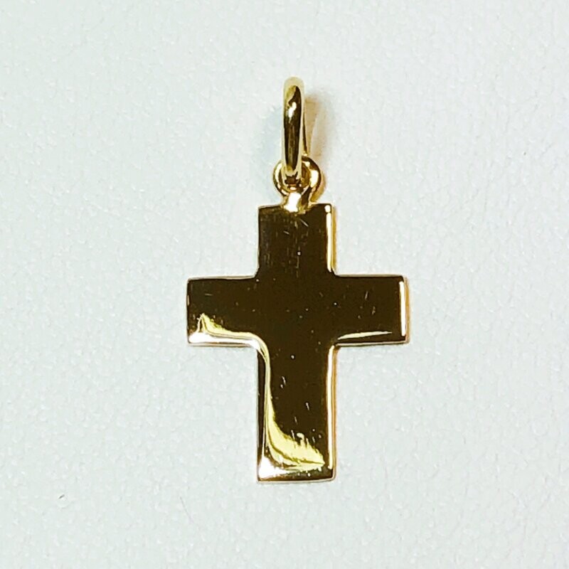 Pendentif crois or jaune