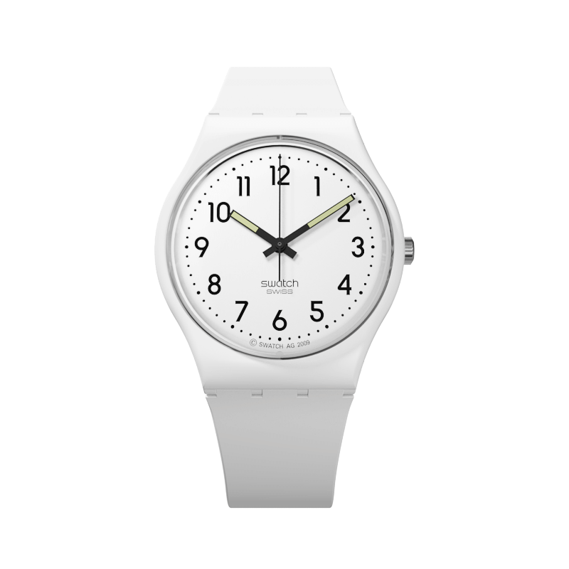 Montre SWATCH - Just white soft