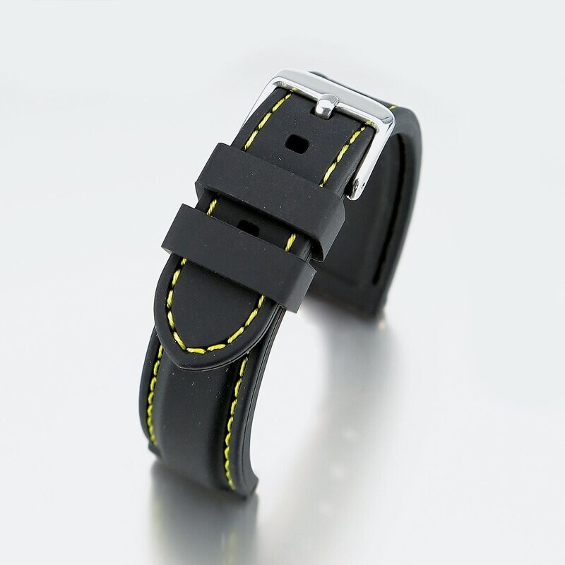 Bracelet silicone noir - Multi couleurs