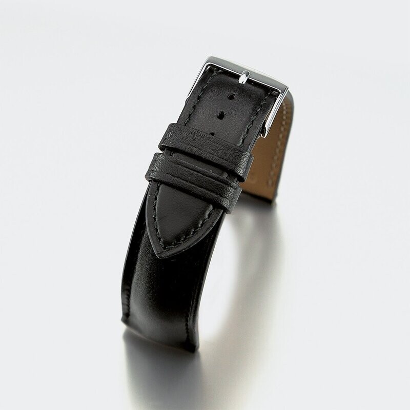 Bracelet montre veau lisse homme