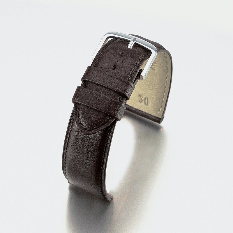 Bracelet montre vachette lisse homme