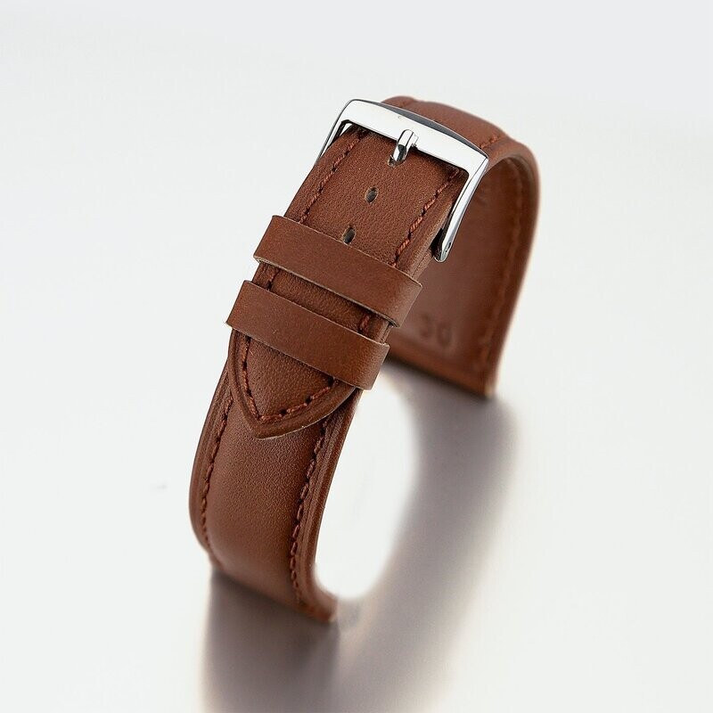 Bracelet montre Vachette natura lisse homme
