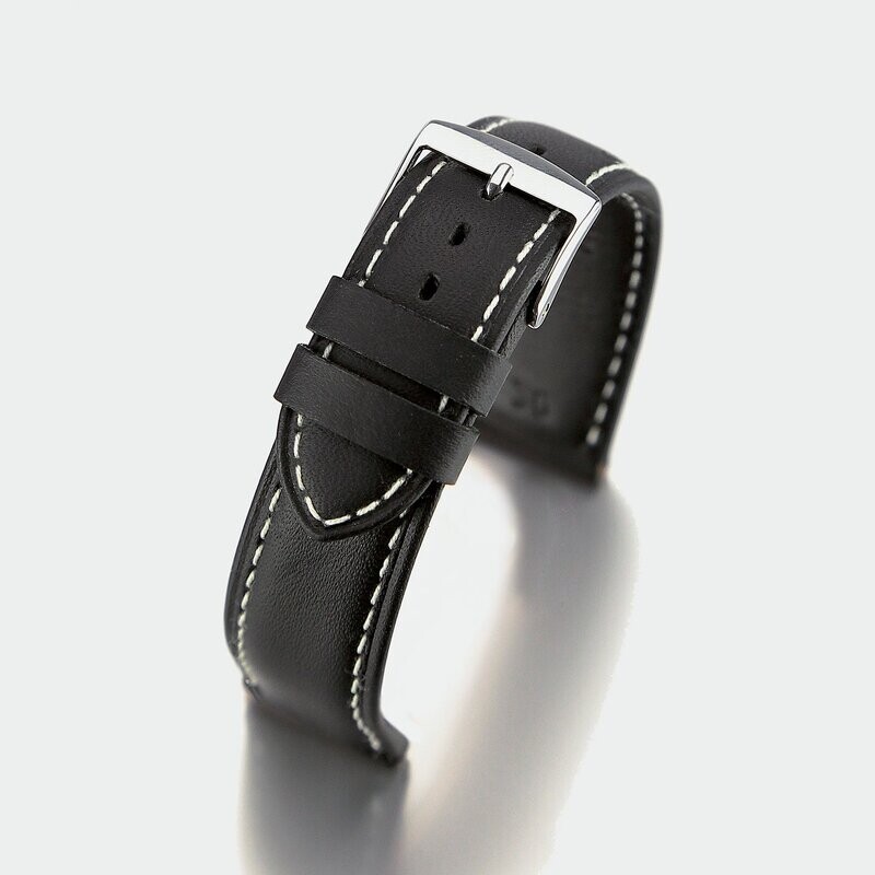 Bracelet montre Vachette natura lisse homme