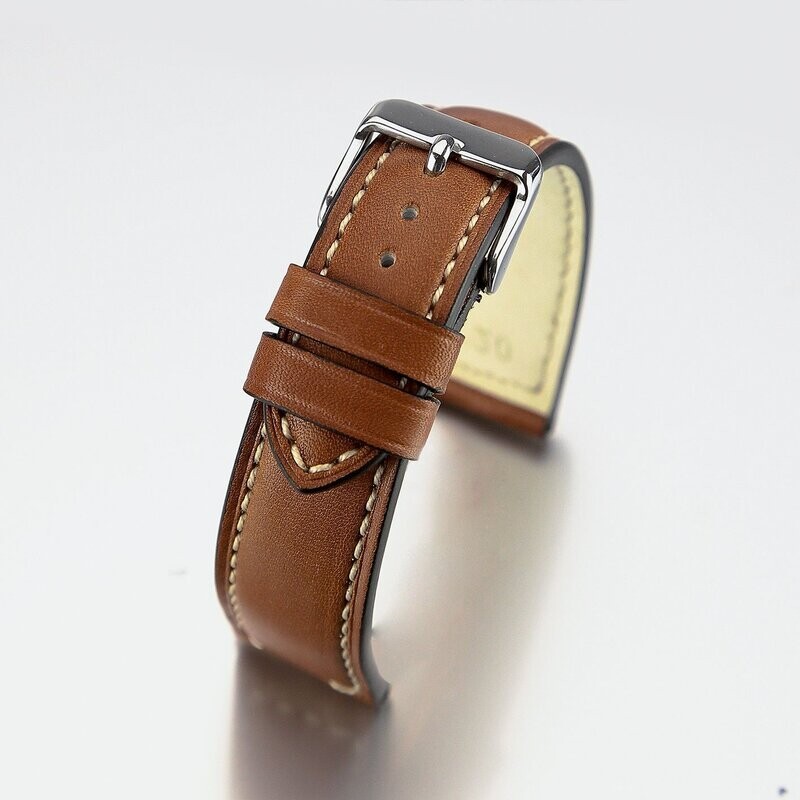 Bracelet montre Vachette lisse homme