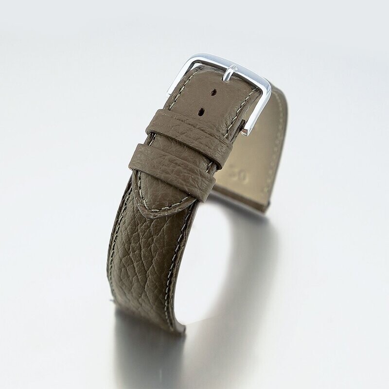 Bracelet montre Vachette grainée homme