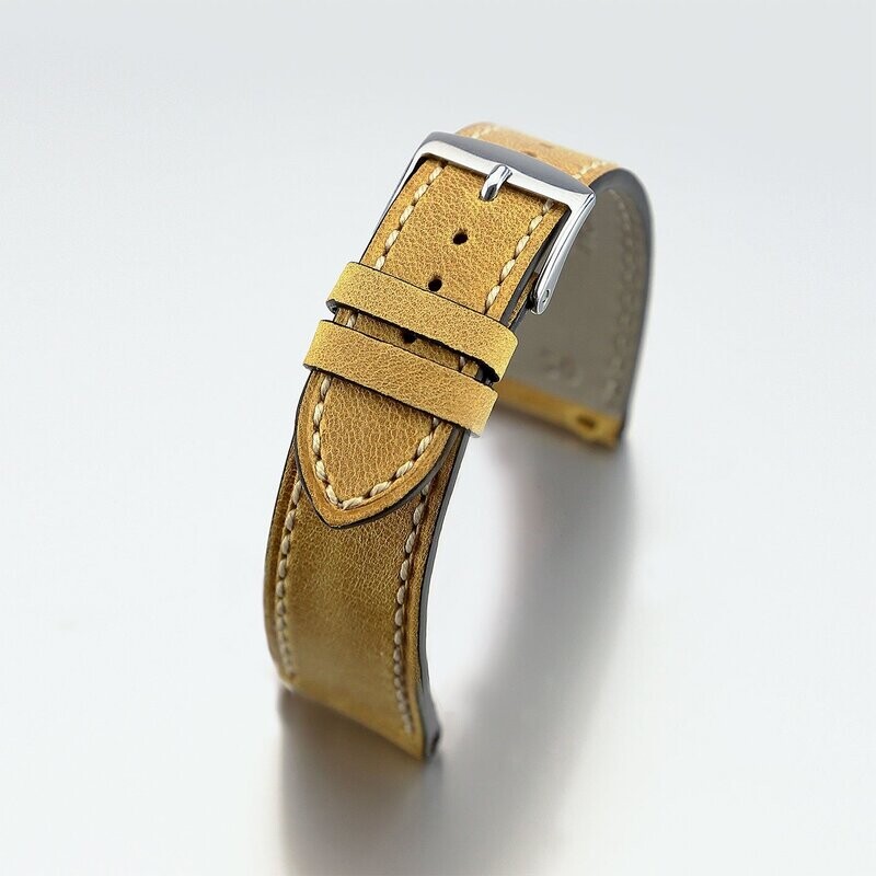 Bracelet montre Vachette lisse homme