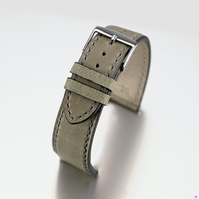 Bracelet montre Agneau lisse aviator homme
