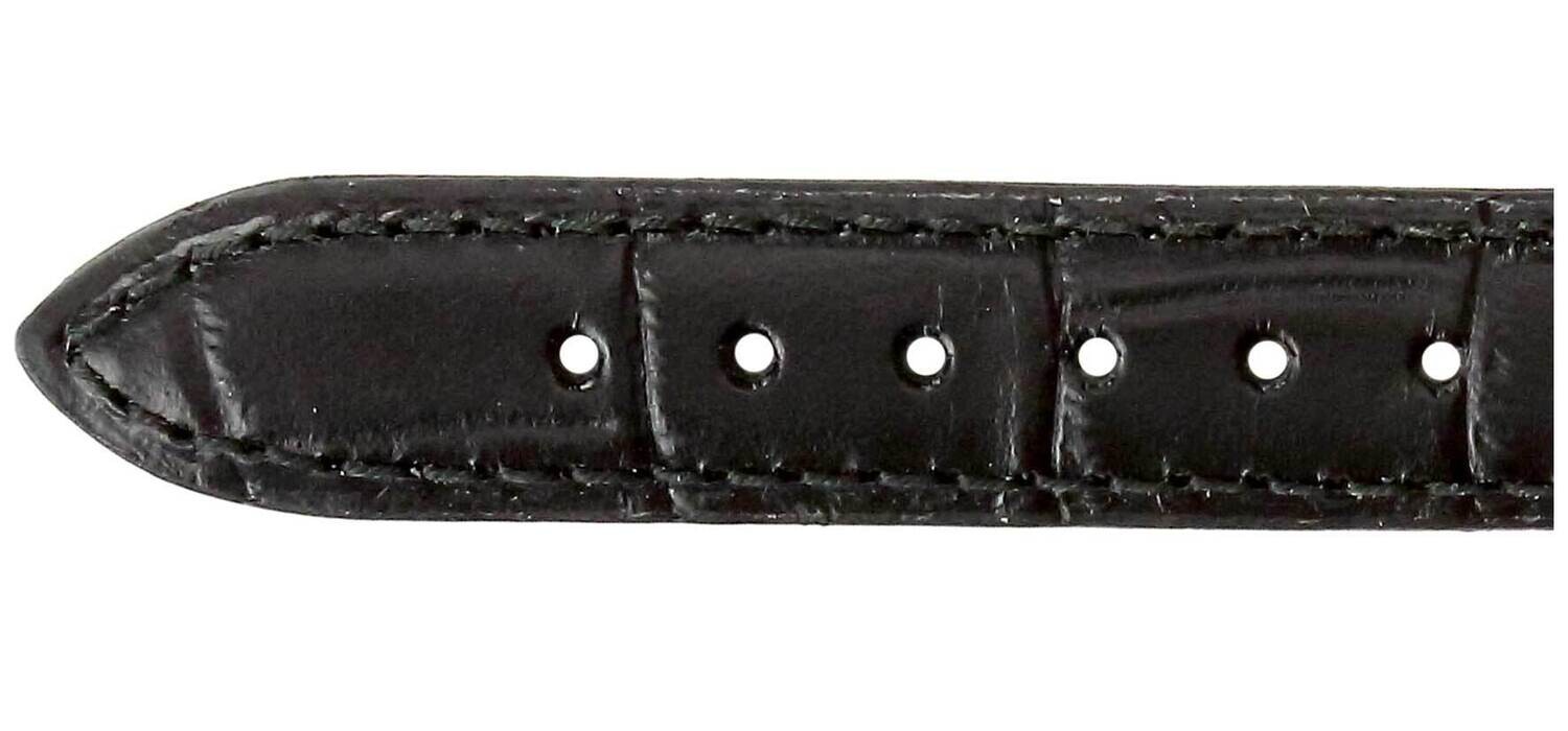 Bracelet De Montre VENDÔME En Cuir Noir Effet Crocodile - Pour Femme - Neuf Sans étiquette