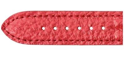 Bracelet De Montre En Cuir De Requin Véritable Rouge – Doublure Cuir – Largeur 18 Mm – Neuf Sans étiquette