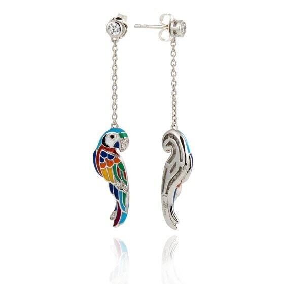 Una Storia - Boucles d'oreilles Perroquet