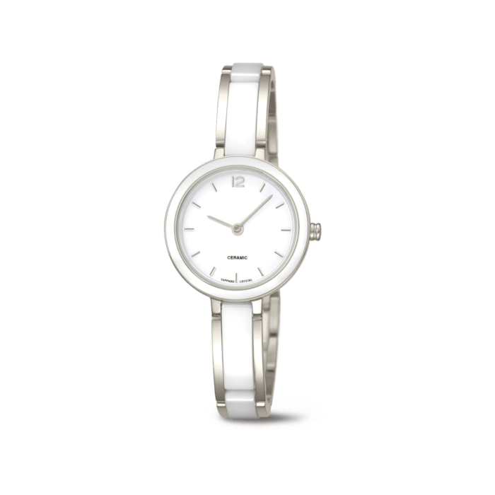 Boccia - Montre titane céramique blanche