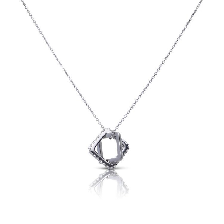 Diamonfire - Collier carré