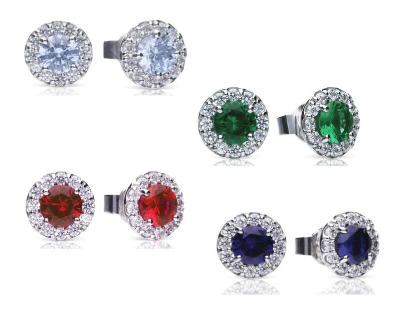 Diamonfire - Boucles d'oreilles entourage