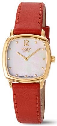 Boccia - Montre titane jaune cuir
