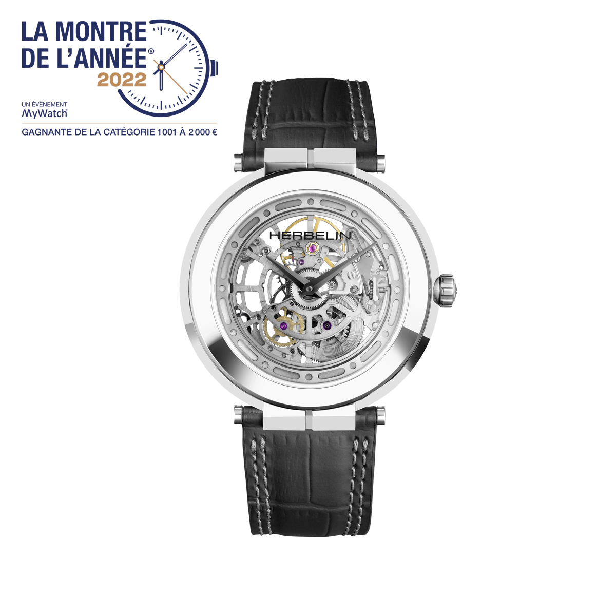 Herbelin - NEWPORT SLIM MECHANICAL SKELETON Homme