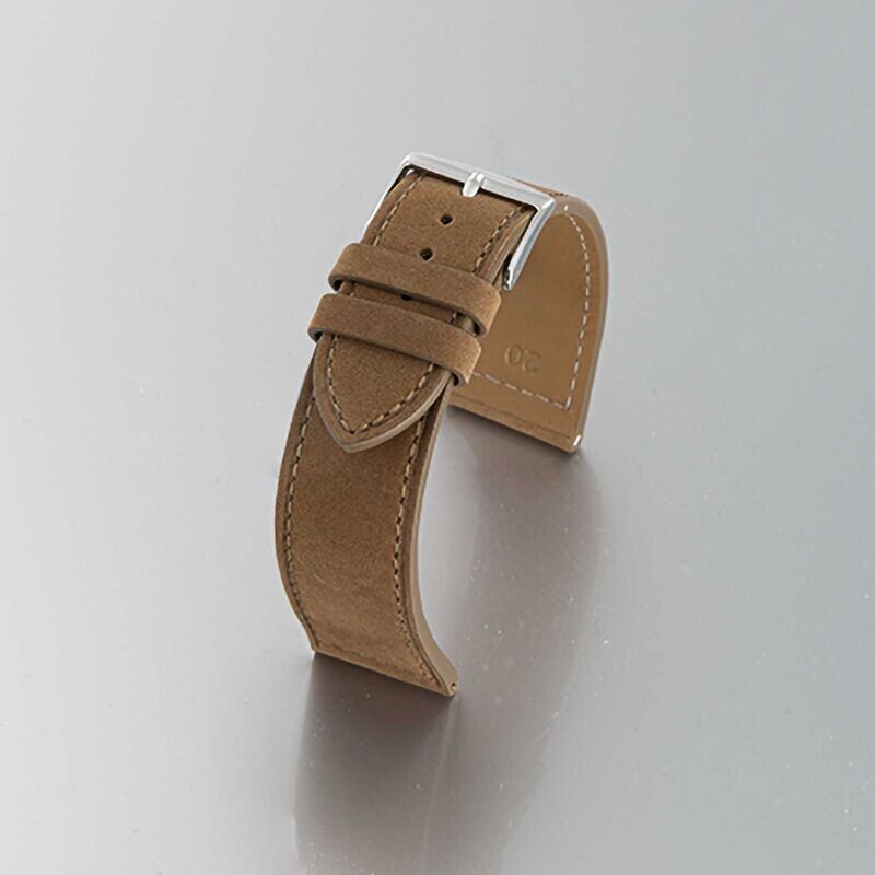 Bracelet montre Vachette Nubuck homme