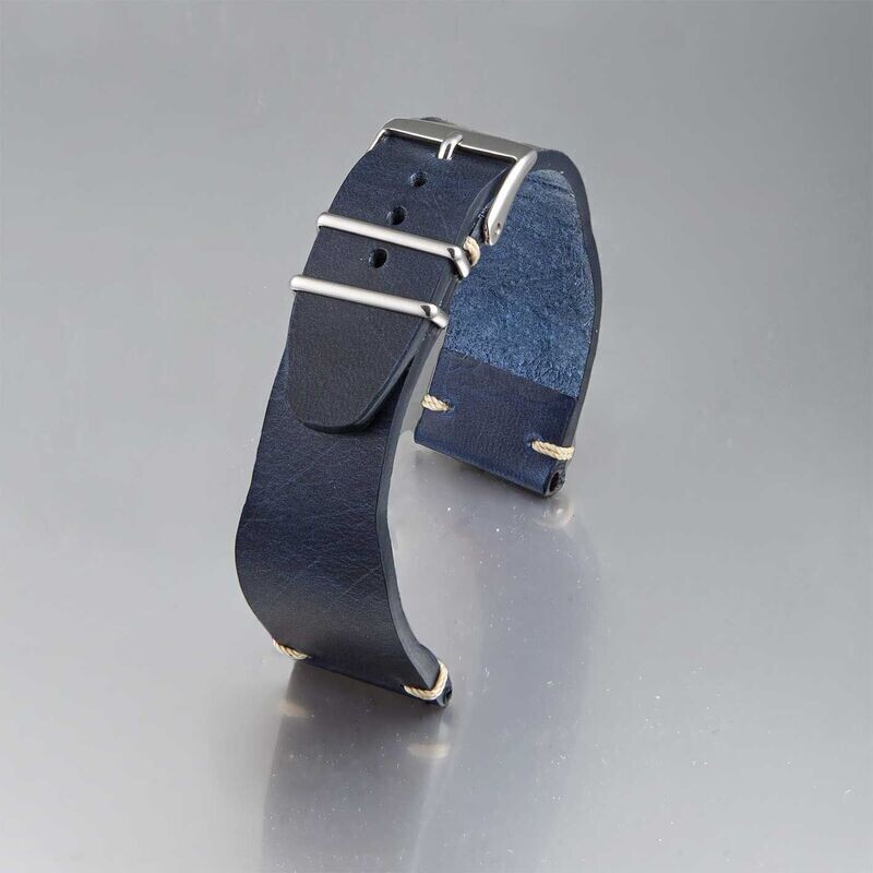 Bracelet montre Vachette lisse homme
