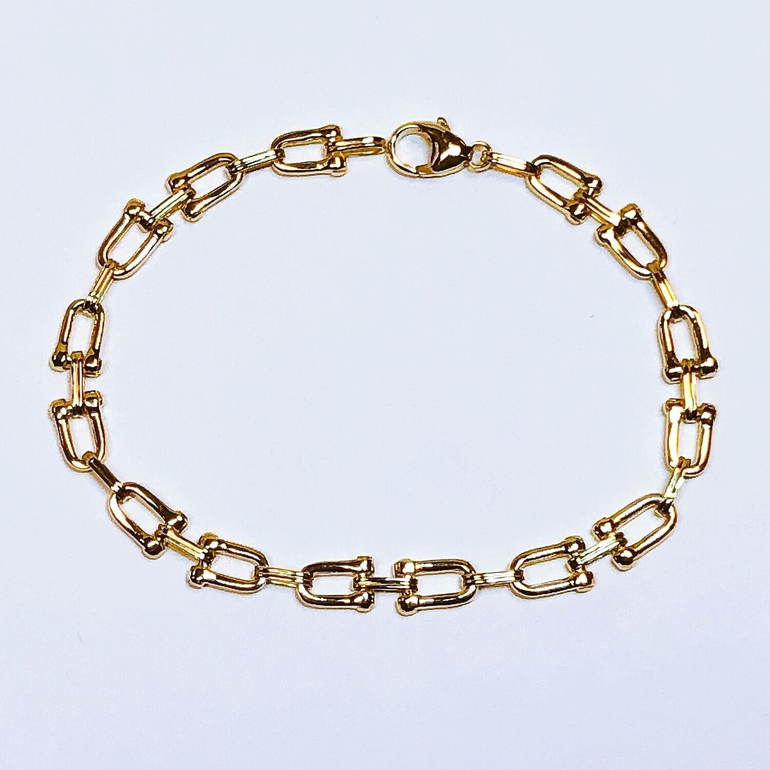 Bracelet or jaune étrier