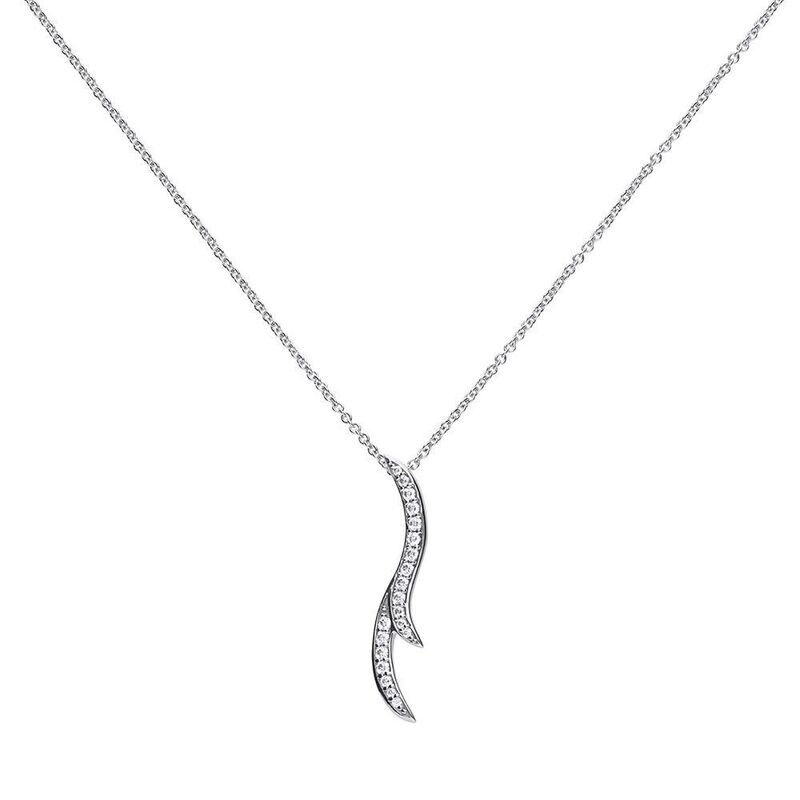 Diamonfire - Collier double vague