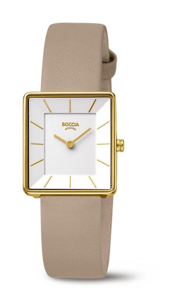 Boccia - Montre titane jaune cuir